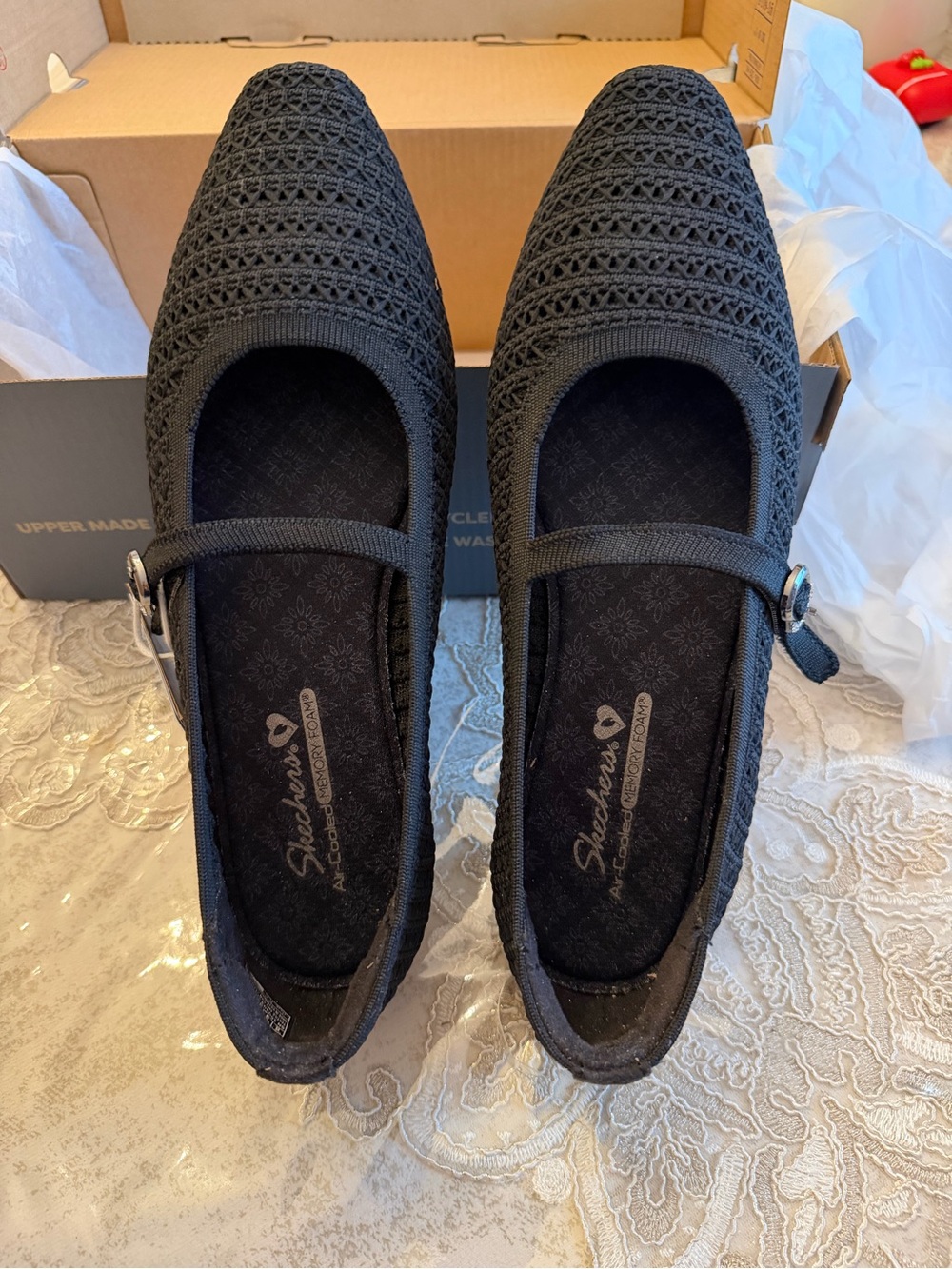 SKECHERS Women's Cleo Snip Slip-On Mary Jane Flats. Size 8 - Picture 6 of 13